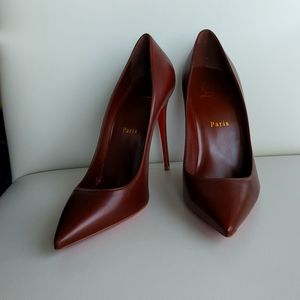 Christian louboutin kate 100 39.5 brown
